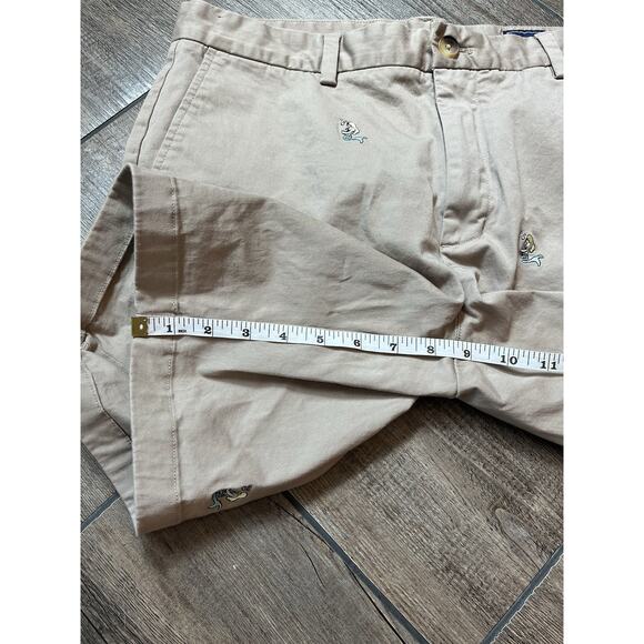Vineyard Vines Tan‎ Chino Breaker Shorts With Embroidered Mermaids Men’s Size 33 - Picture 6 of 7